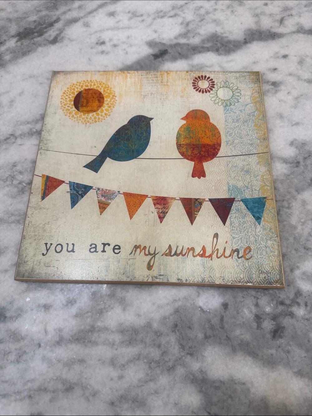 Kirkland Signature Square Wall Plaque - Tan Backing